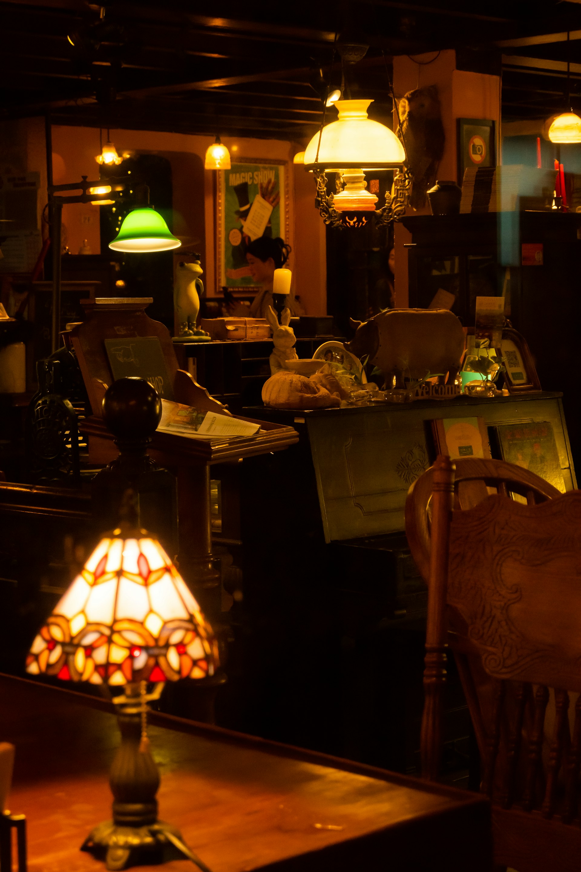 Vintage antique shop interior