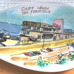 Vintage Cliff House San Francisco Hand Painted Scoop Dish – Otagiri Mercantile Japan