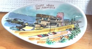 Vintage Cliff House San Francisco Hand Painted Scoop Dish – Otagiri Mercantile Japan