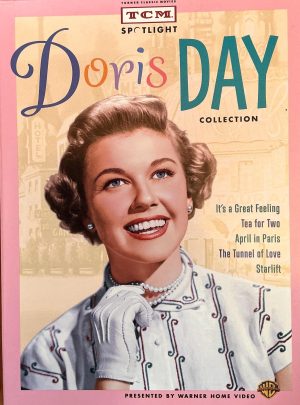 Doris Day Collection.5 DVDs. TCM. 485 min. Viewed 1X. It’s a Great Feeling.Tea for Two.Starlift.April in Paris.Tunnel of Love.Free shipping.