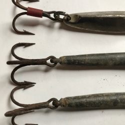 Jigging Lures: 1950s Lead Fishing Lures, Johnson's Lujon Forged Lures. Free shipping.