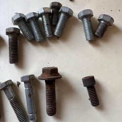 Hex bolts nuts washers used good quality 50
