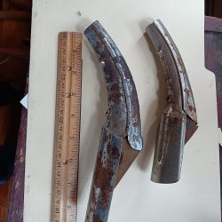 Spouts for pouring oil  Allstate and J. Mark. See description below.