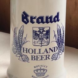 Handmade Holland Beer Stein: Hand Decorated, Coat of Arms. Free shipping!