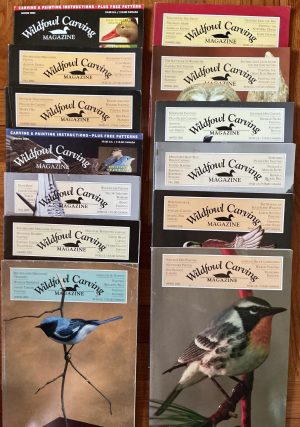 Wildfowl Carving Magazines (13 total.) .2003(S,S,F); 2004(S,S,F,W); 2005(S,S,F,W); 2006(S,S). Many patterns included. Free ship.