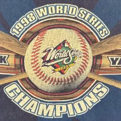 1998 New York Yankees World Series Champions Starter T-Shirt – Made in USA, Large