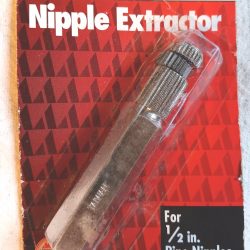 Extractor for 1/2 inch pipe nipples. Ace Hardware #44501. Package never opened. 1996.